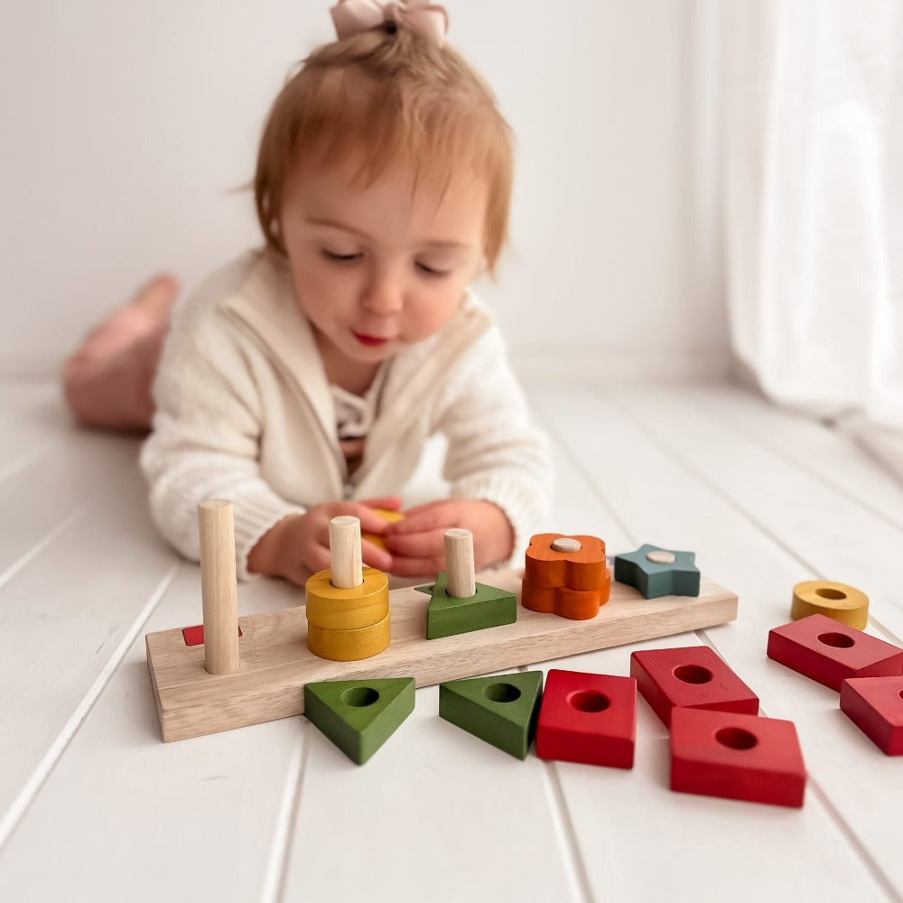 Educational Design Wooden Counting Stair