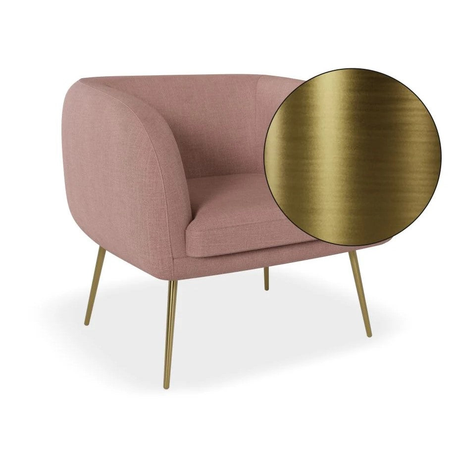 Elegance Haven Pink Single Seater Sofa (Available in 3 Frame Colors)