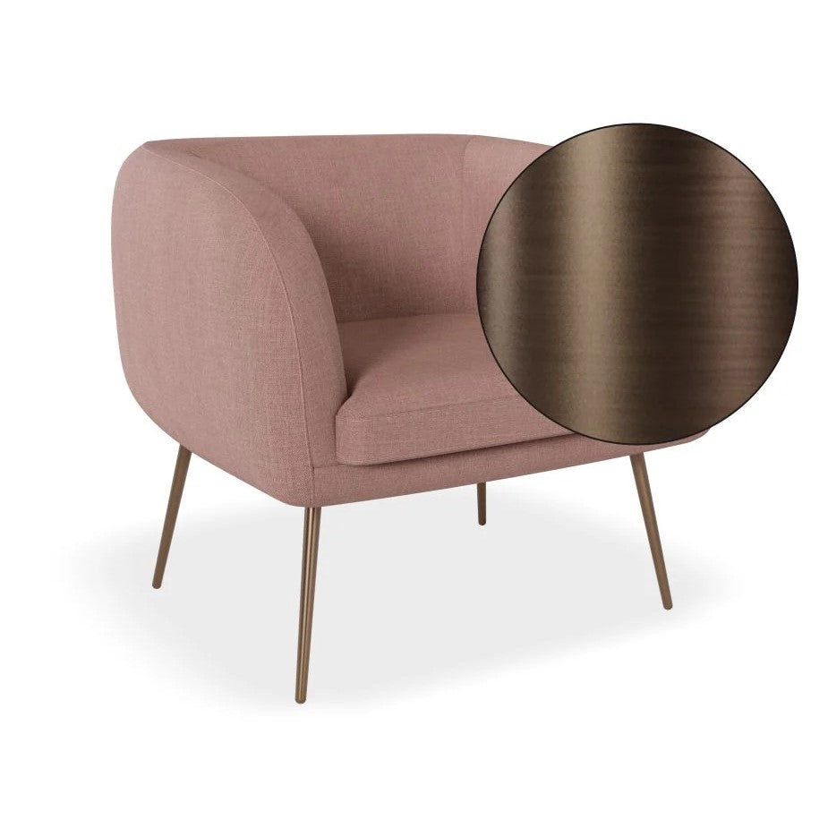 Elegance Haven Pink Single Seater Sofa (Available in 3 Frame Colors)