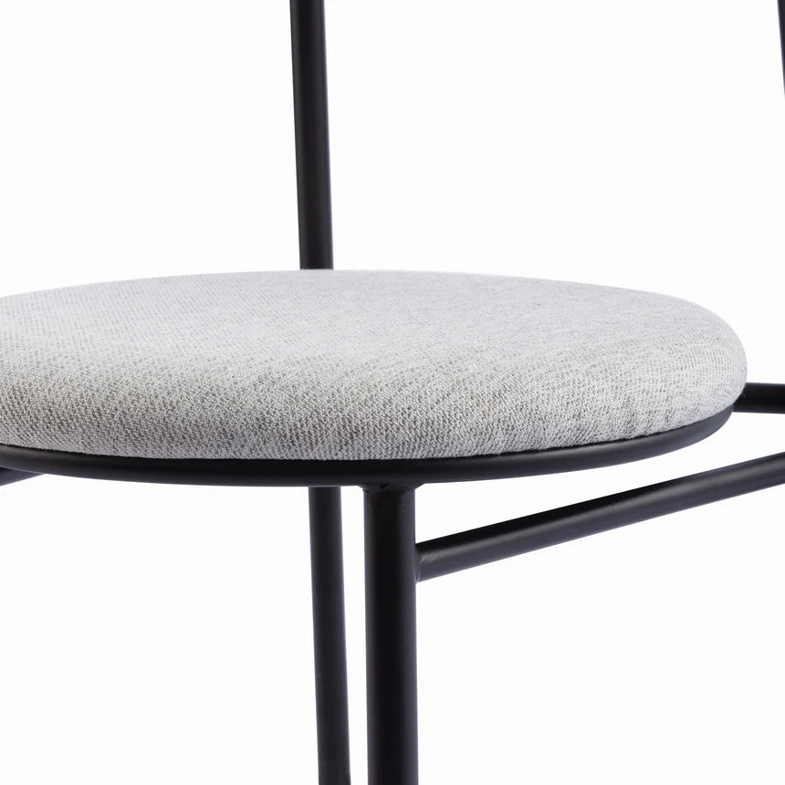 Elegance in Elm Dining Chair - Grey