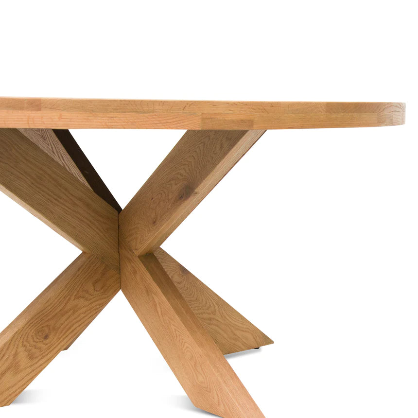 Elegant Ebony Dining Table 150cms - Natural
