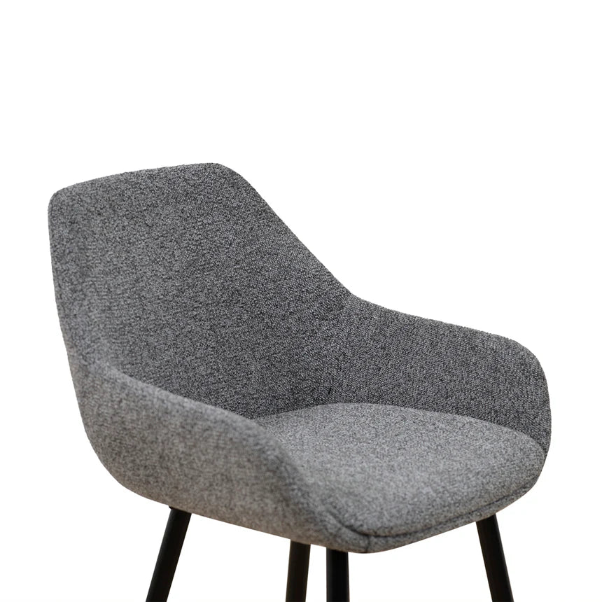 Elegant Essentials Fabric Bar Stool - Spec Charcoal - (Set of 2)