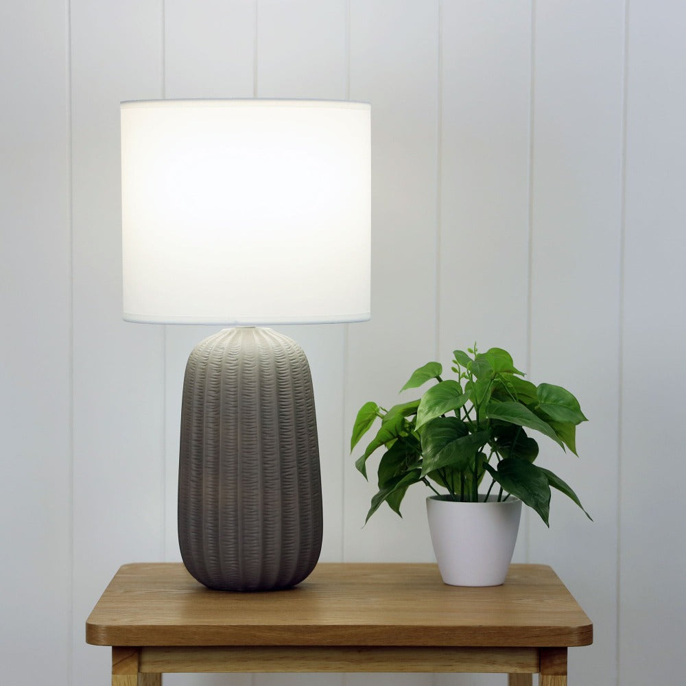 Elegant Glazed Ceramic Table Lamp 47cms (Available in 4 Colors)