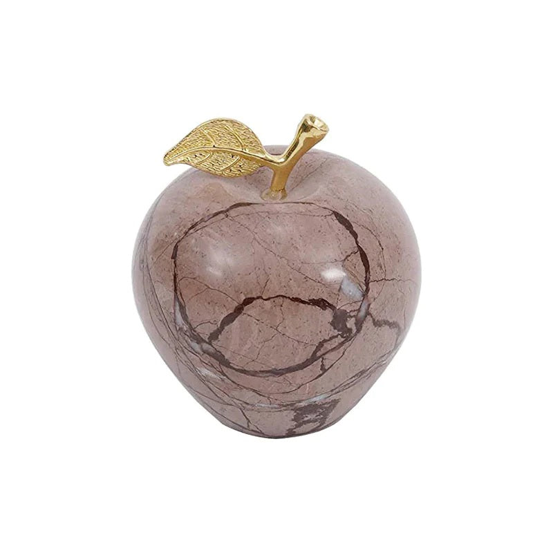 Elegant Handmade Marble Apple Paperweight (Available in 4 Colors)