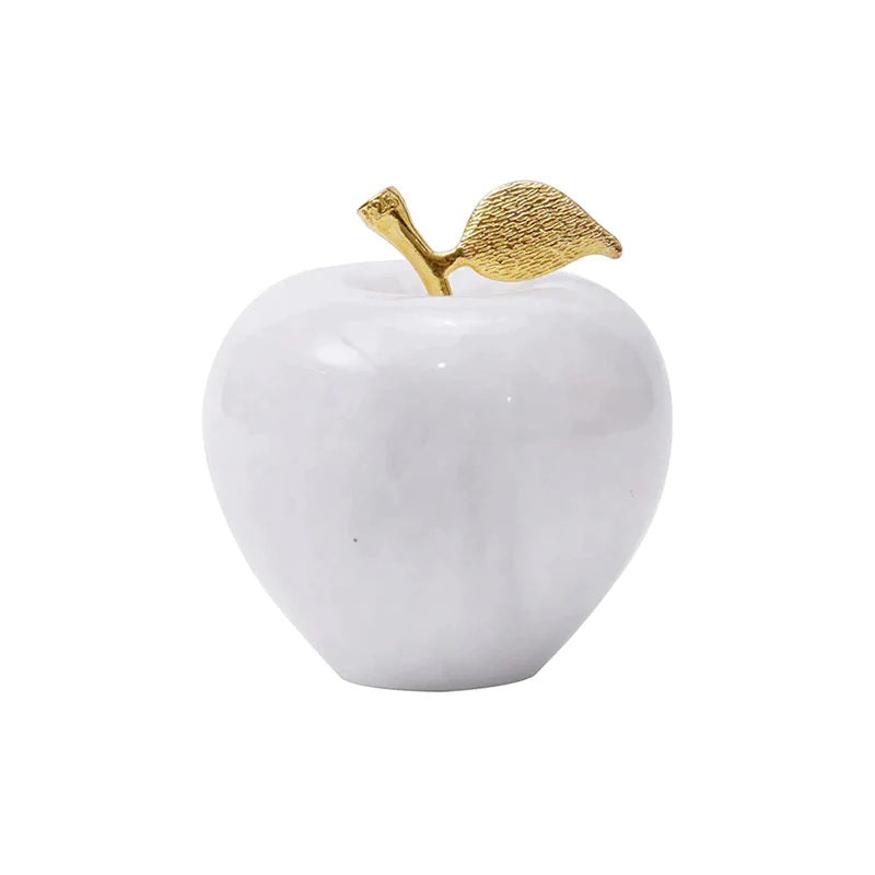 Elegant Handmade Marble Apple Paperweight (Available in 4 Colors)