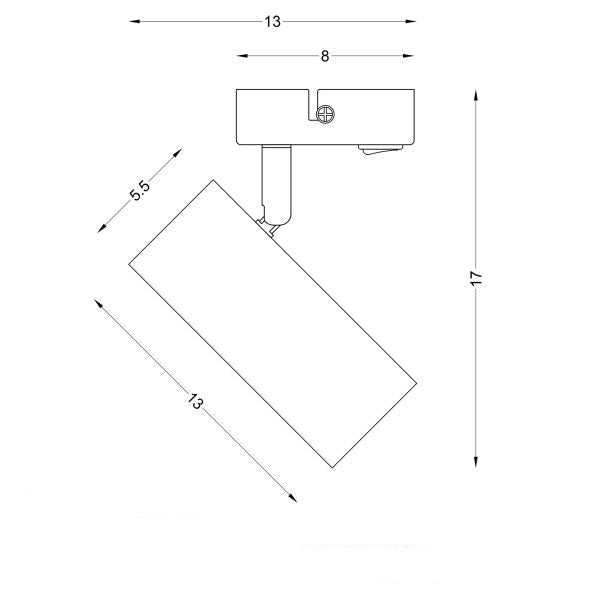 Elegant LED Ready Spotlight with Switch (Available in 2 Colors)