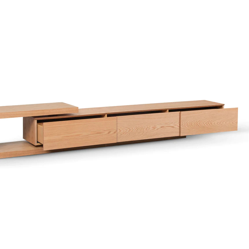 Elegant Lowline TV Unit 307cms - Natural