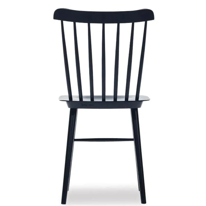 Elegant Oak Black No Pad Dining Chair