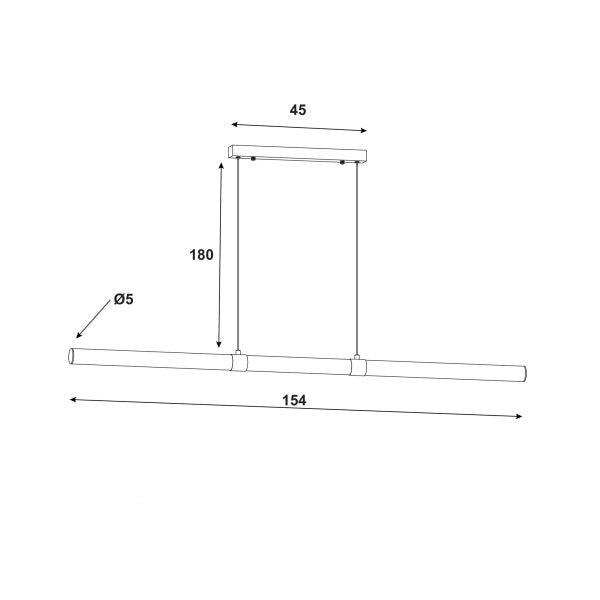 Elegant Opal Matt CTS LED Pendant - Brass