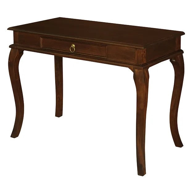 Elegant Queen Ann 1 Drawer Sofa Table - Brown