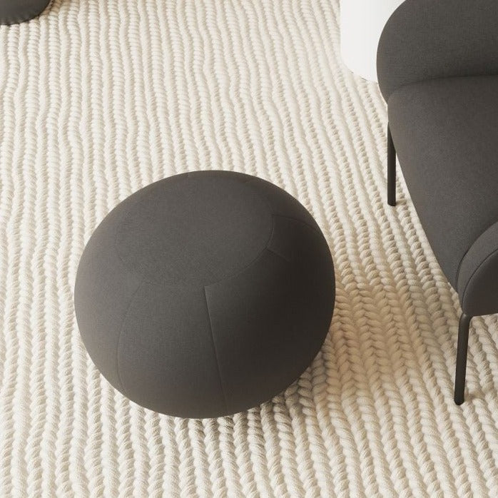 Elegant Round Haze Ottoman - Small (Available in 4 Colors)