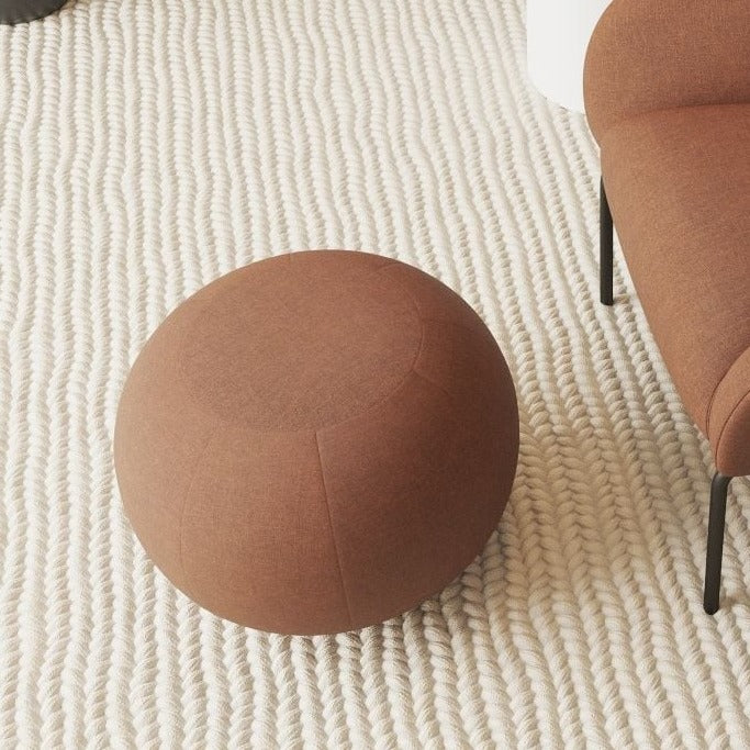 Elegant Round Haze Ottoman - Small (Available in 4 Colors)