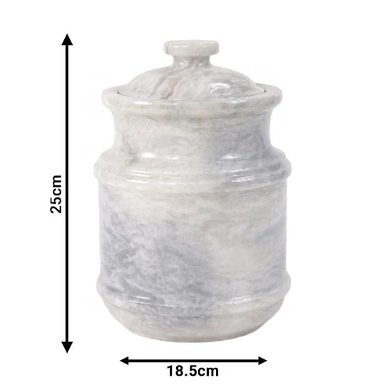 Elegant Silhouette Ornate Classic Urn - White