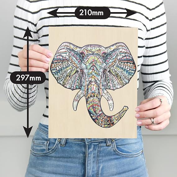 Elephant 137 Piece Wooden Puzzle