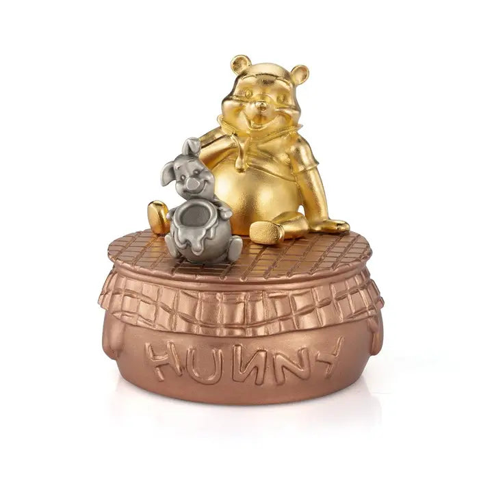 Enchanting Limited Edition Gilt Winnie the Pooh Pewter Music Carousel