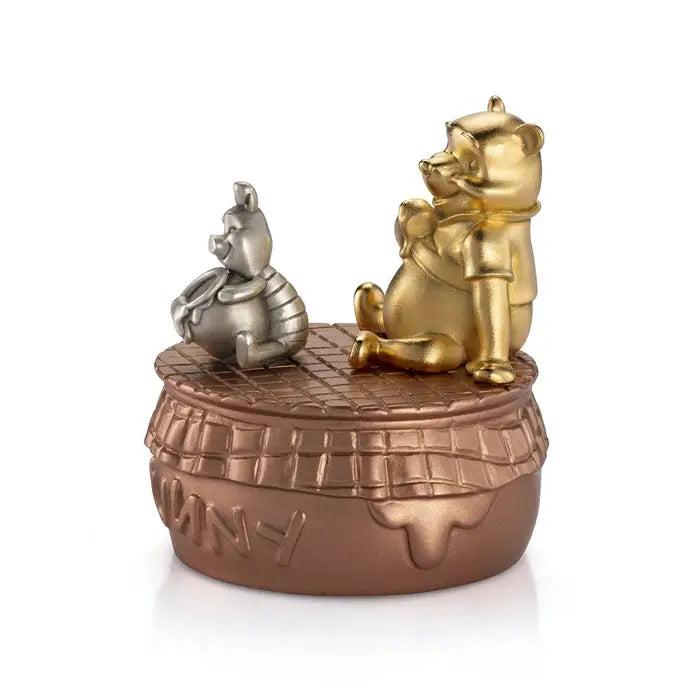 Enchanting Limited Edition Gilt Winnie the Pooh Pewter Music Carousel