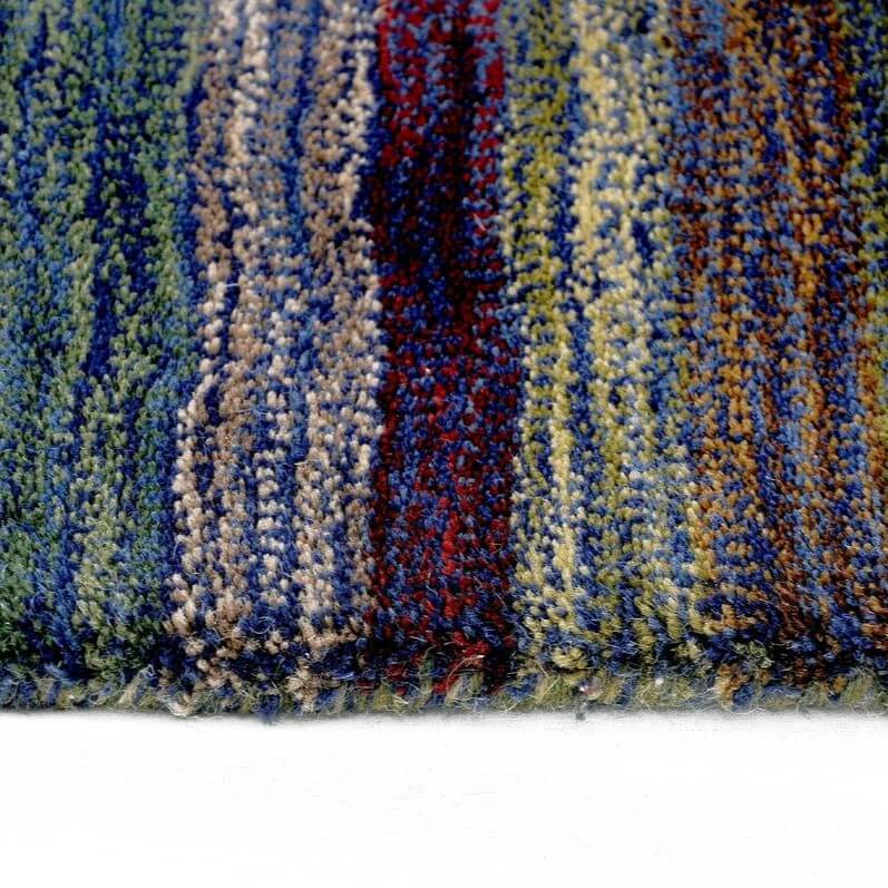 Enhanced Stripes Handmade Woolen Rug Grey - Floor Runner