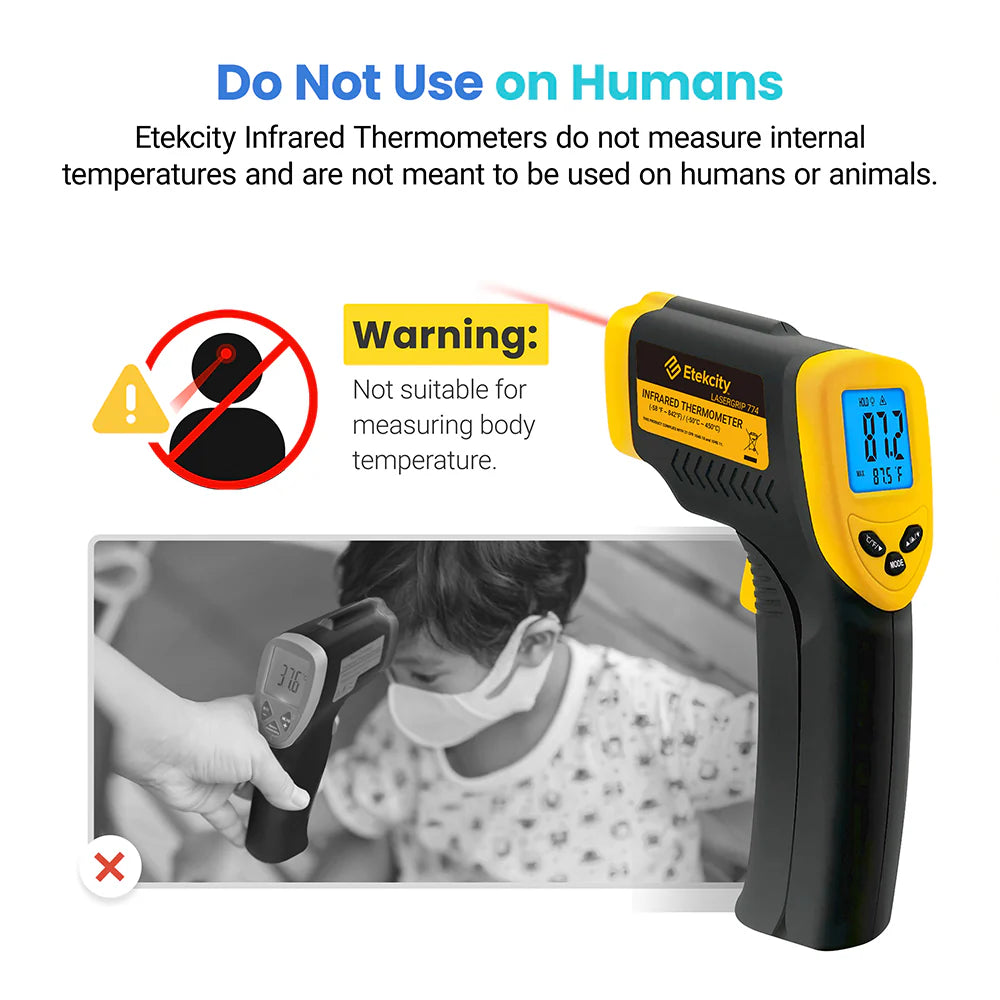 Etekcity Non-Contact Body Temperature Thermometer - Pack of 2
