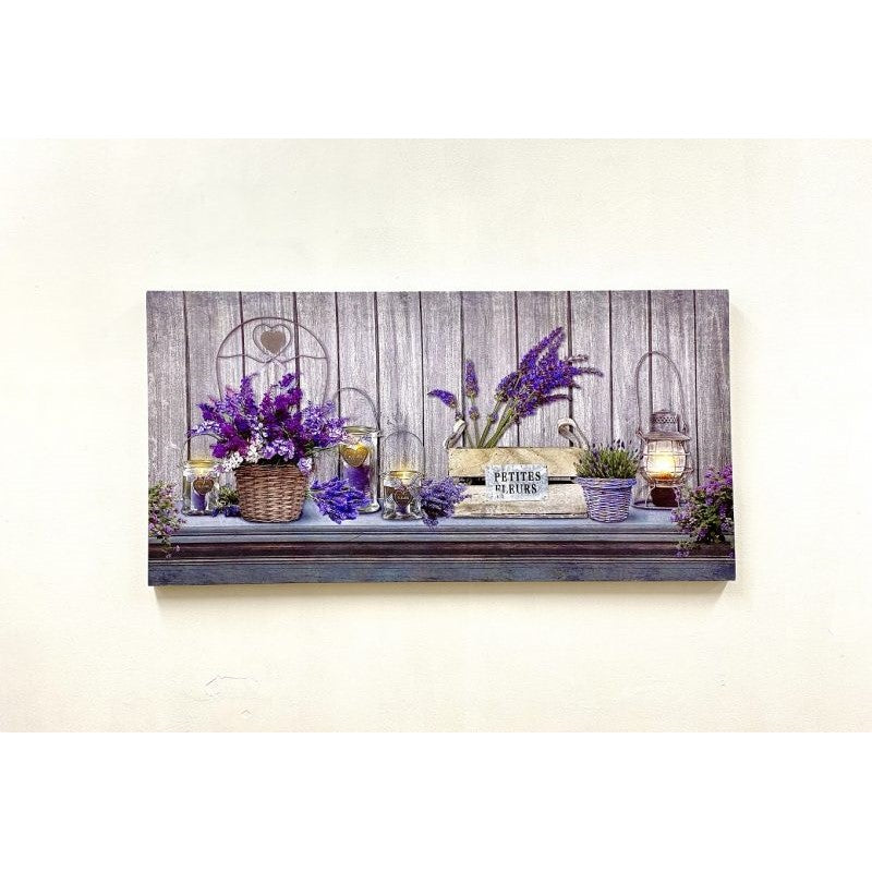Eternal Embrace Canvas Painting - LED Lavende