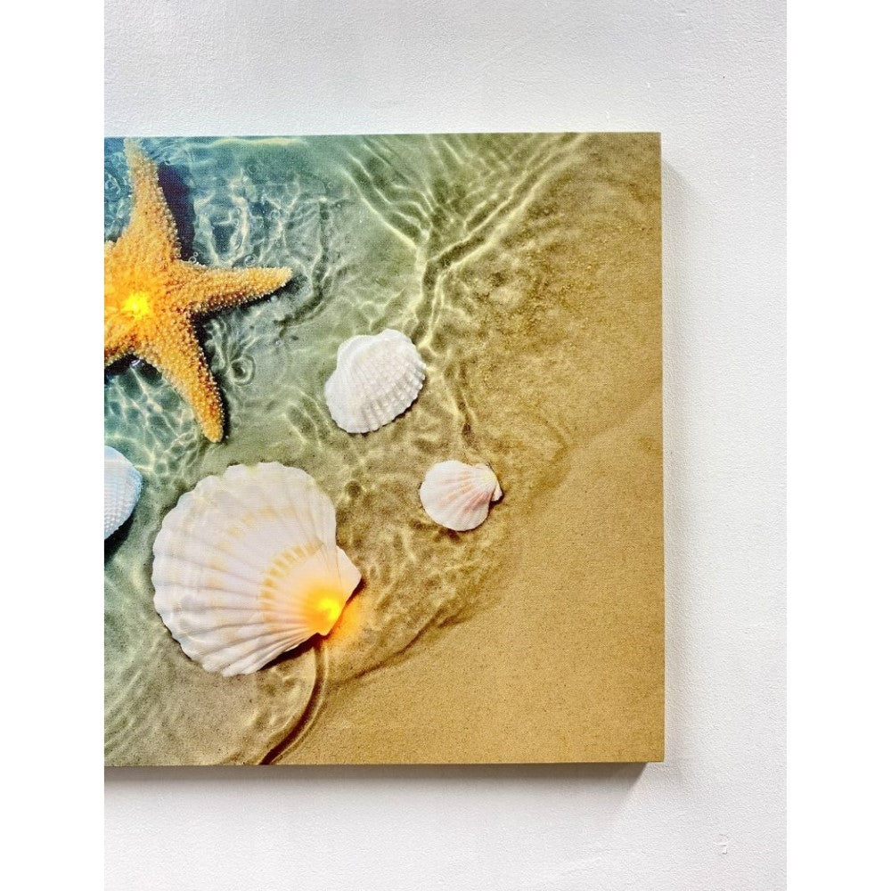 Eternal Embrace Canvas Painting - LED Sea Star