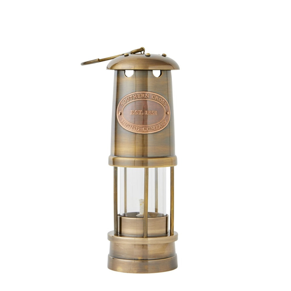 Eureka Hanging Miners Brass Lamp