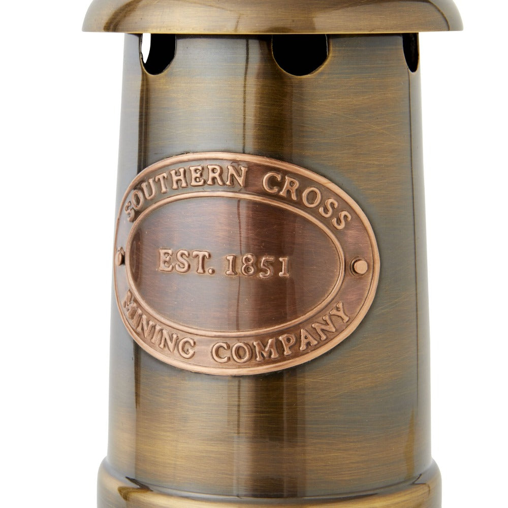 Eureka Hanging Miners Brass Lamp