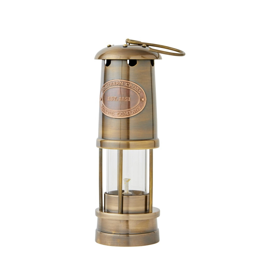 Eureka Hanging Miners Brass Lamp