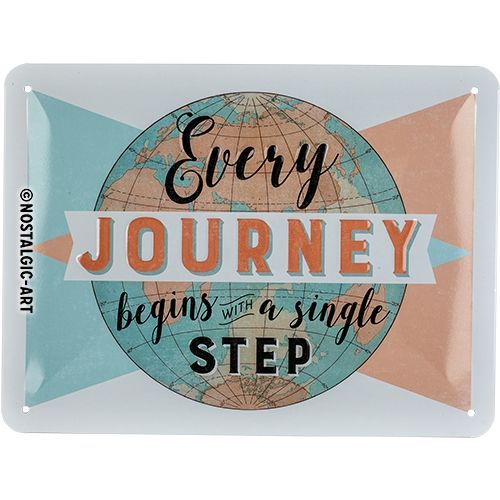 Every Journey Begins - Small Sign Board 15 x 20cm
