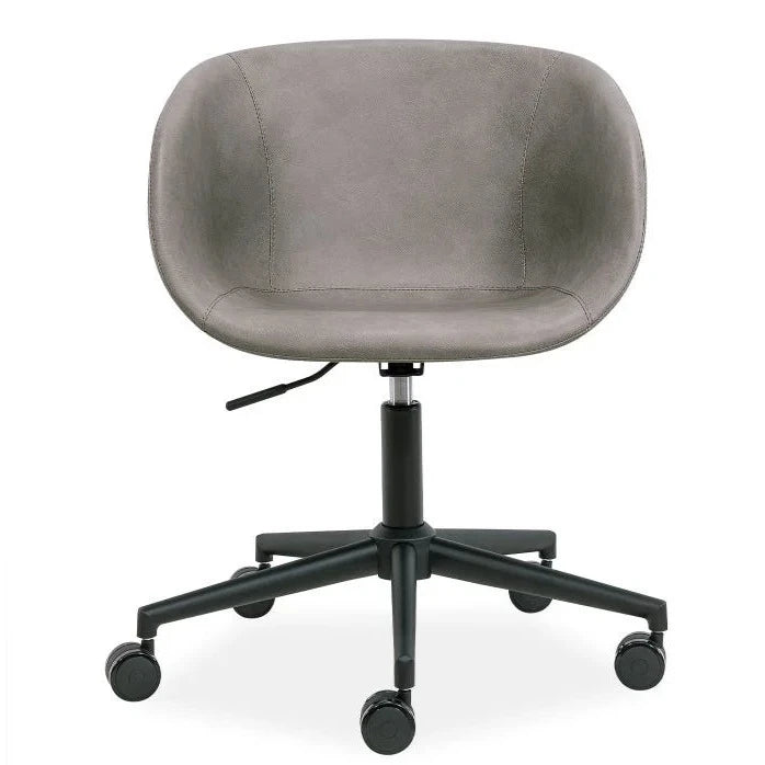 Executive Vintage Grey Leather Seat Office Chair
