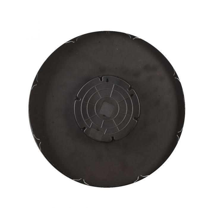 Round Marcus Ribbed Exposed Gear Movement Wall Clock - 80cms