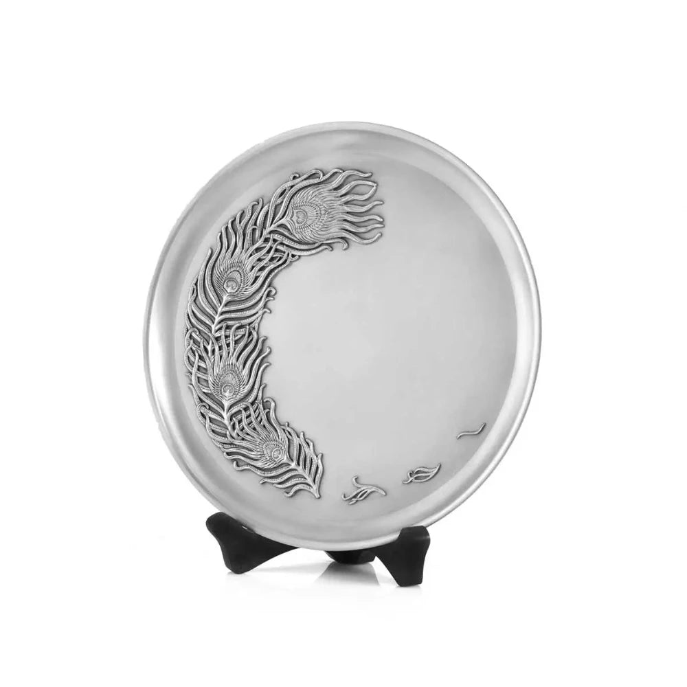 Exquisite Splendor Pewter Decorative Plate