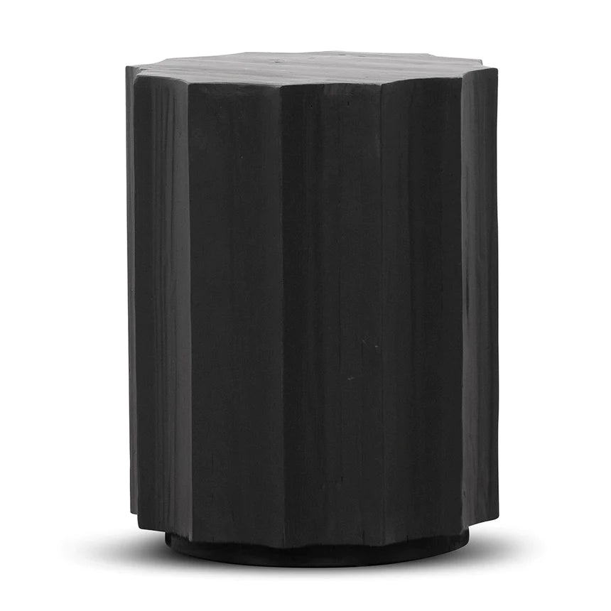 Exquisite Ebony Side Table 40cms - Black