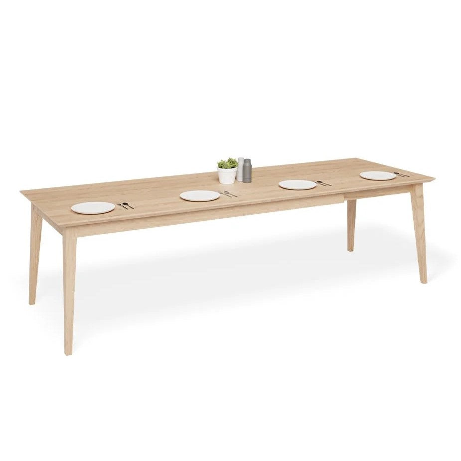 Extendable Oak Wooden Dining Table - 200 to 260cms