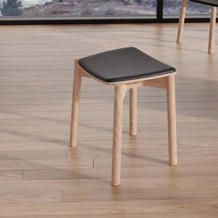 Fabric Cushion Natural Low Stool 45cms (Available in 2 Colors)