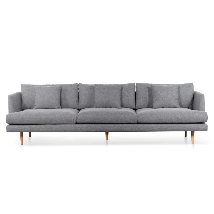Fabric Finesse 4-Seater Sofa with Cushion