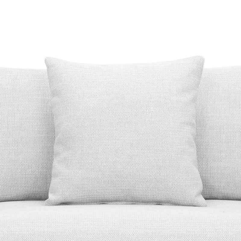 Fabric Finesse 4-Seater Sofa with Cushion-Light Grey