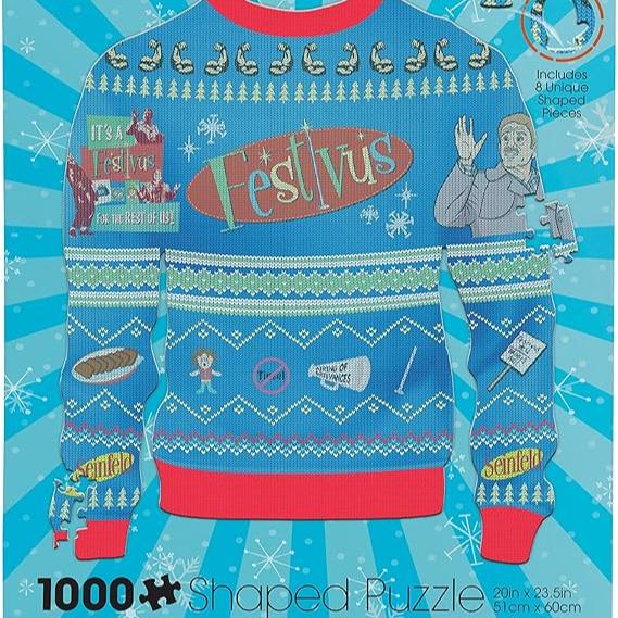 Festivus Ugly Sweater Shaped Puzzle - 1000 Pieces
