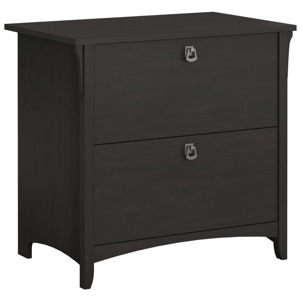 Engineered Wooden 2 Drawer Filing Cabinets Black