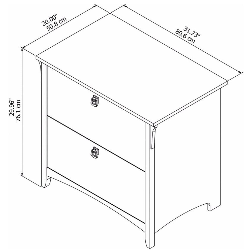 Engineered Wooden 2 Drawer Filing Cabinets Black