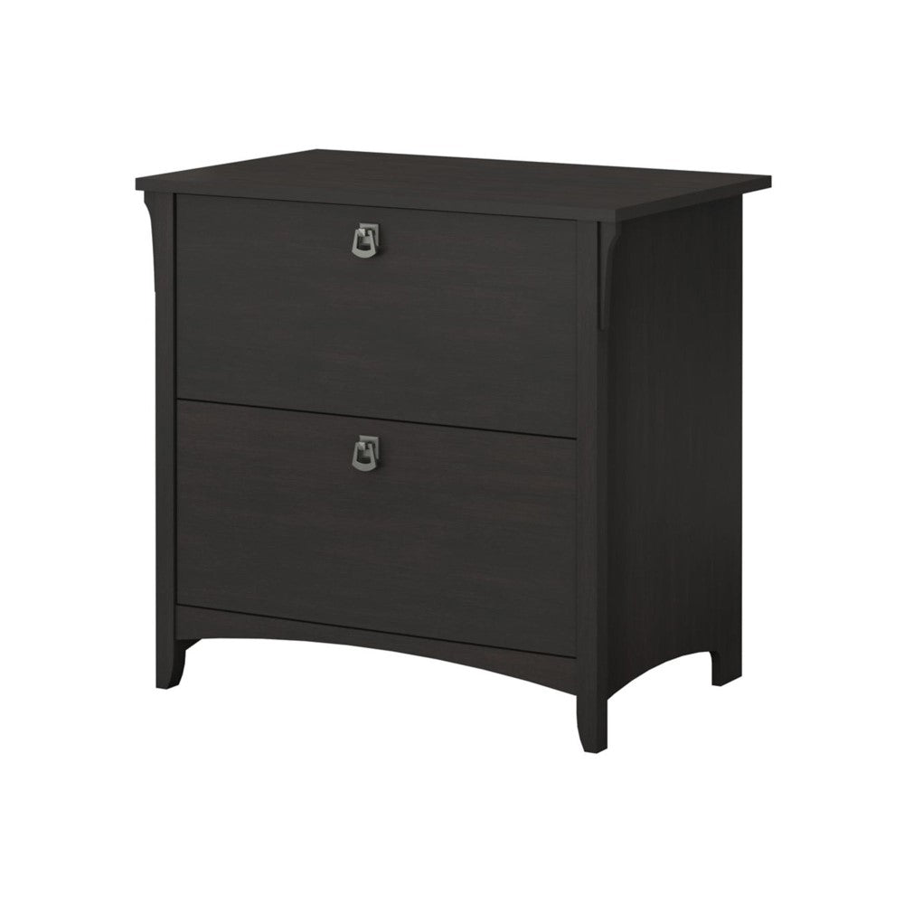 Engineered Wooden 2 Drawer Filing Cabinets Black