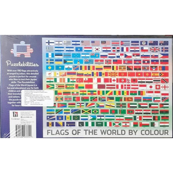 Flags of the World by Colour Jigsaw Puzzle - 500 Piece