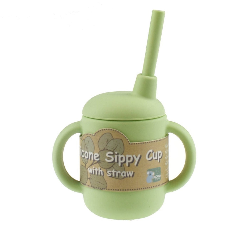 Flexi Grip Silicone Sippy Straw Cup (Available in 3 Colors)