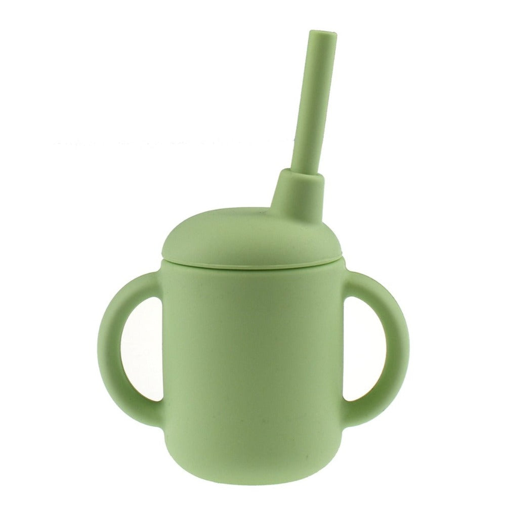 Flexi Grip Silicone Sippy Straw Cup (Available in 3 Colors)