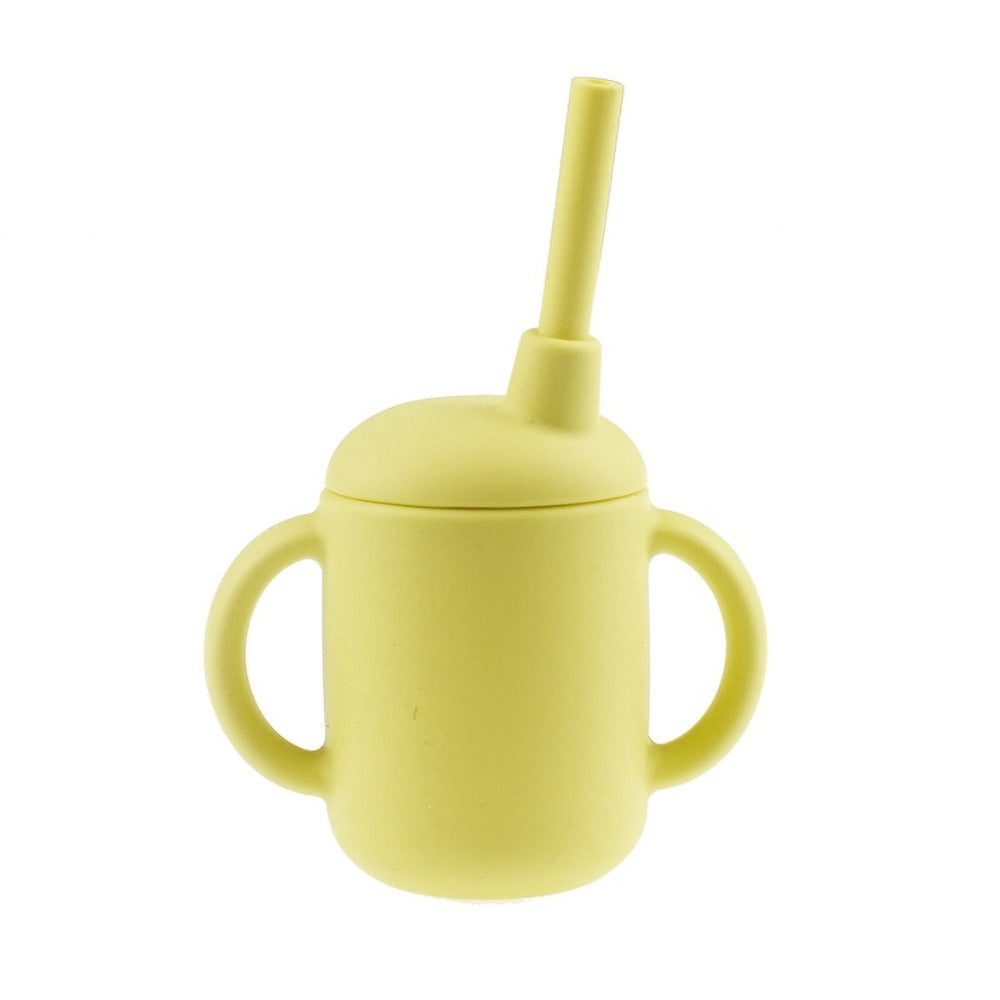 Flexi Grip Silicone Sippy Straw Cup (Available in 3 Colors)