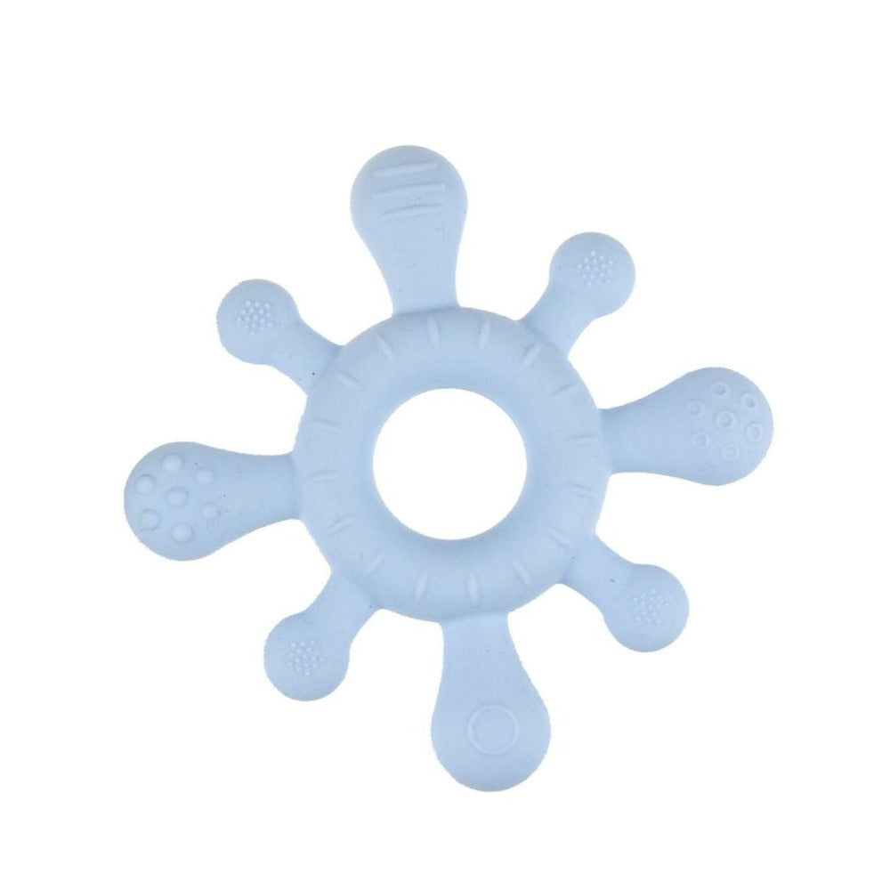 Flexible Silicone Splash Teether - Blue