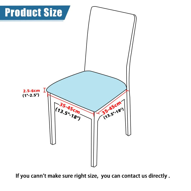Crack Linear Print Stretch Removable Chair Seat Cover - Black