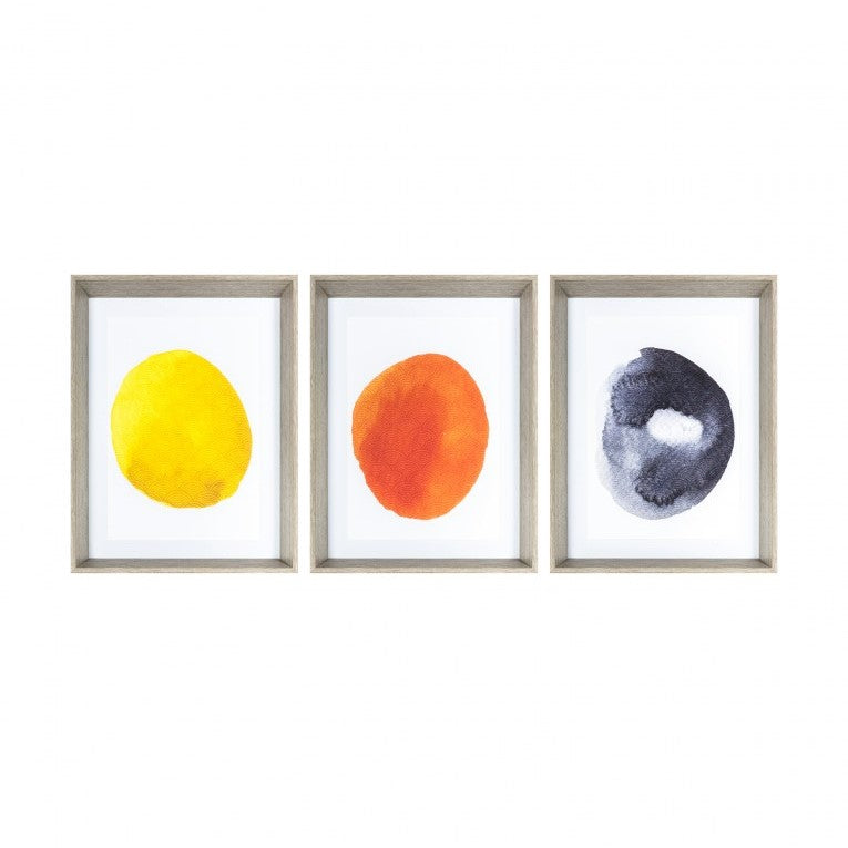 Flowing Shadows Frame Prints Set of 3