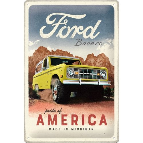 Ford Bronco Pride of America - Sign Board 20 x 30cm