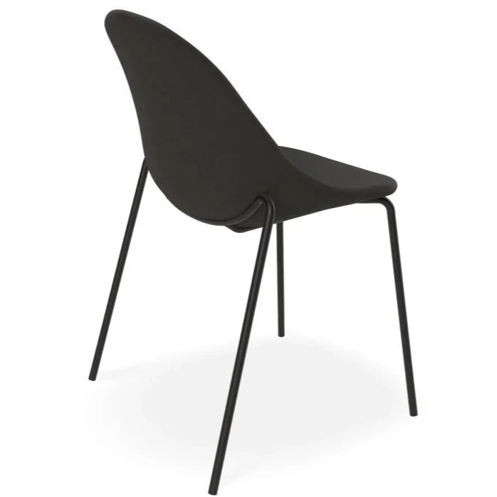 Forest Bliss Black Metal 4 Post Base Dining Chair