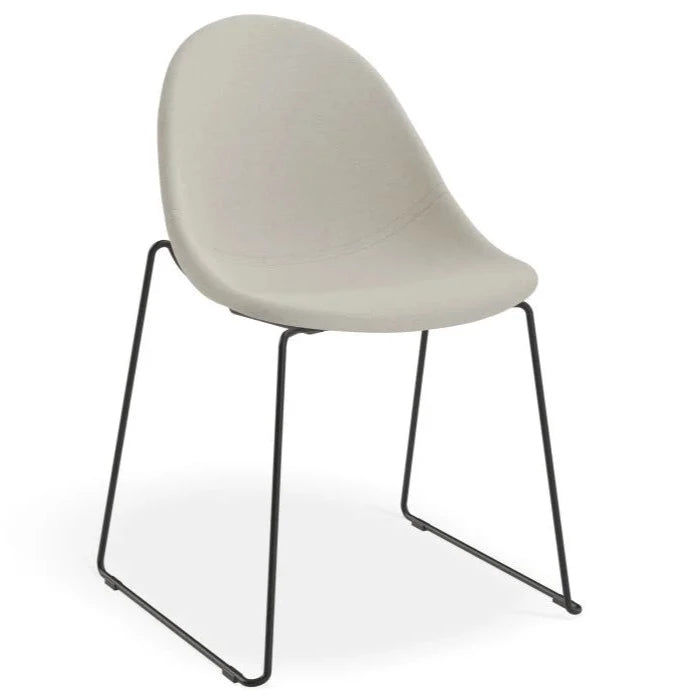 Forest Bliss Sled Base - Black Dining Chair
